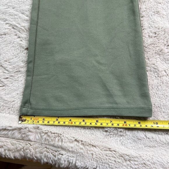 Aritzia Wilfred Flare Pants Candace Womens Size Small Ribbed Stretch Bitter Sage - Picture 9 of 11